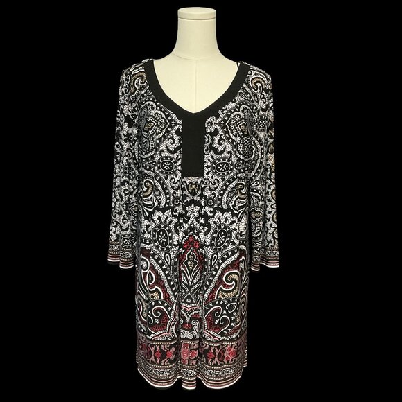 Abstract Print Tunic Top - Picture 1 of 1